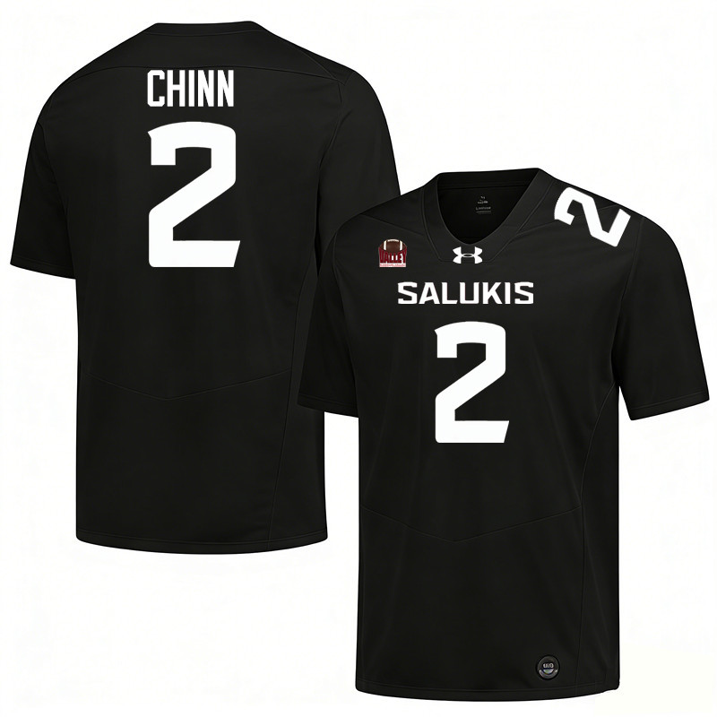 Southern Illinois Salukis #2 Jeremy Chinn College Football Jerseys,Uniforms-Black
